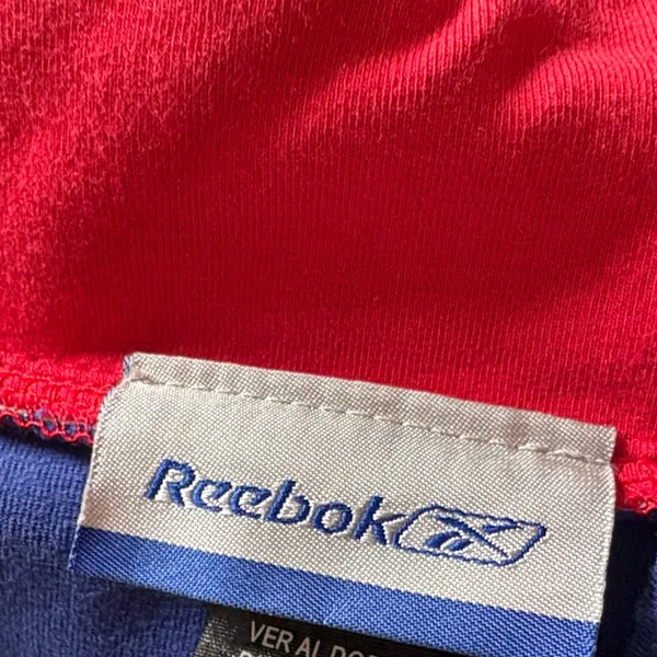 Reebok Blue New York Giants Zip-Up Hoodie with Red Accent - Image 4