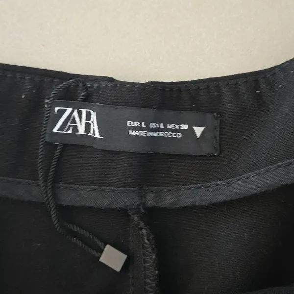 Zara Black Women's Mini Skorts Size L - Image 6