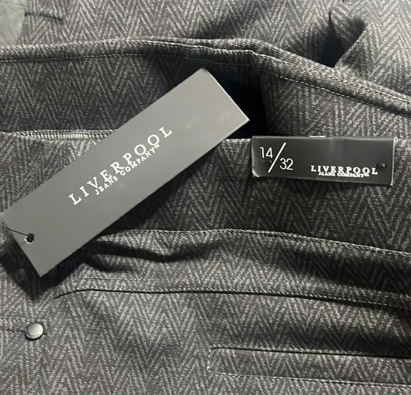 Liverpool Jean Co. Skirt Sz 14 Black/Gray Textured Casual Work Wear - Image 6