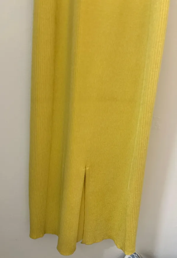 Yellow One Shoulder 1960 Midi Dress - Image 3