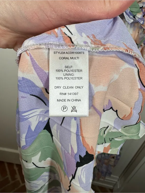 Astr the Label Blythe Pleated Spaghetti-Strap Maxi Dress in Lavender Peach Large - Image 3