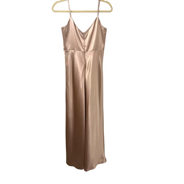 Birdy Grey Bridesmaid Dress Style Jay Color Taupe Fabric Satin Size Women's XS - Image 4