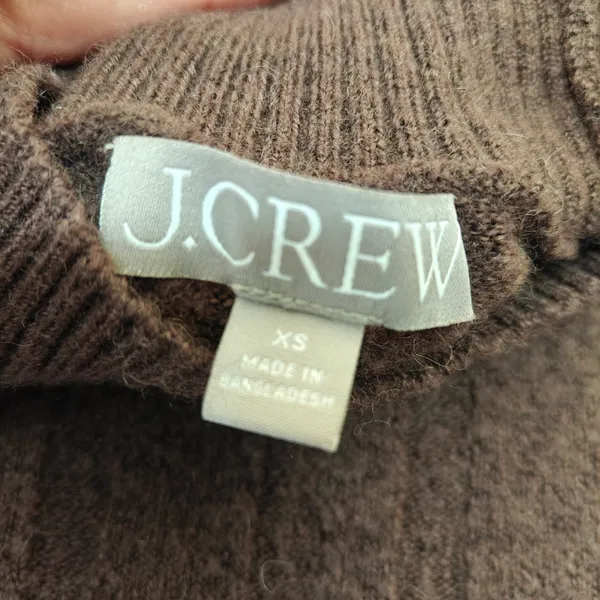 J.Crew‎ Ribbed Mockneck Sweater. Size XS. - Image 4