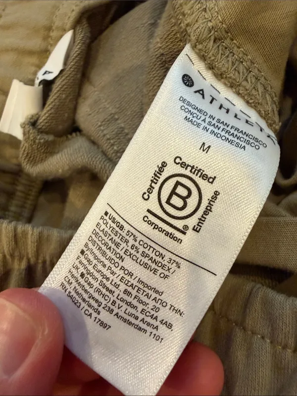 Athleta Cascade Cargo Terry Jogger in Green Size Medium - C4-085 - Image 8
