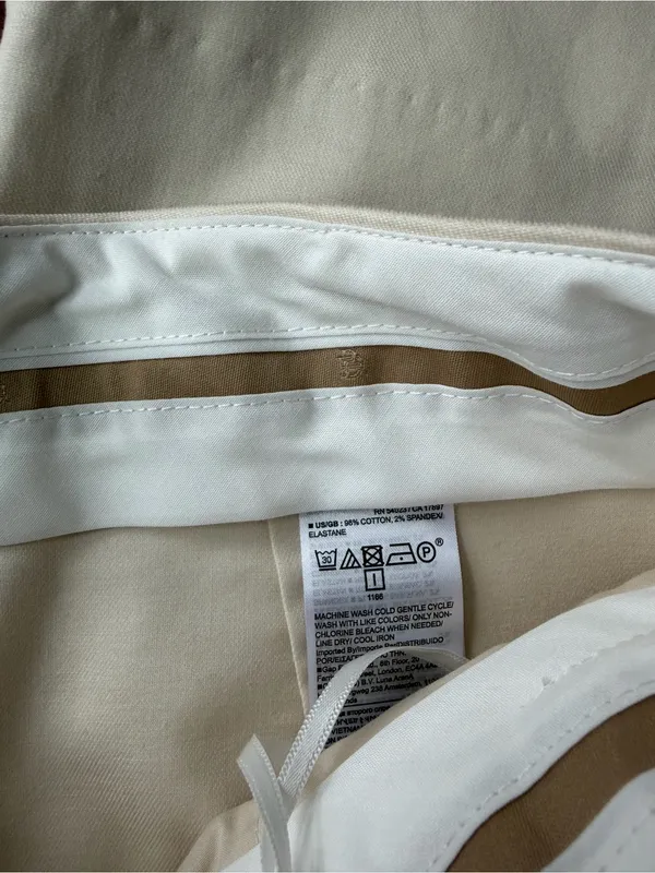 Banana Republic Cruise Cropped Wide Leg Pants Cream NWT 10 - Image 7