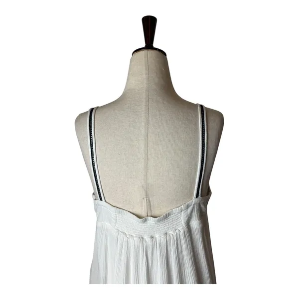 Ariat Dress Women Medium‎ White Gauze Embroidered Western Brandy Mini Boho - Image 6