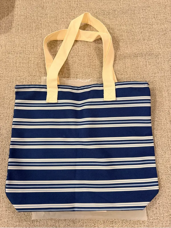 NIB Parke x Shopbop denim stripe tote bag limited edition sold out style - Image 9