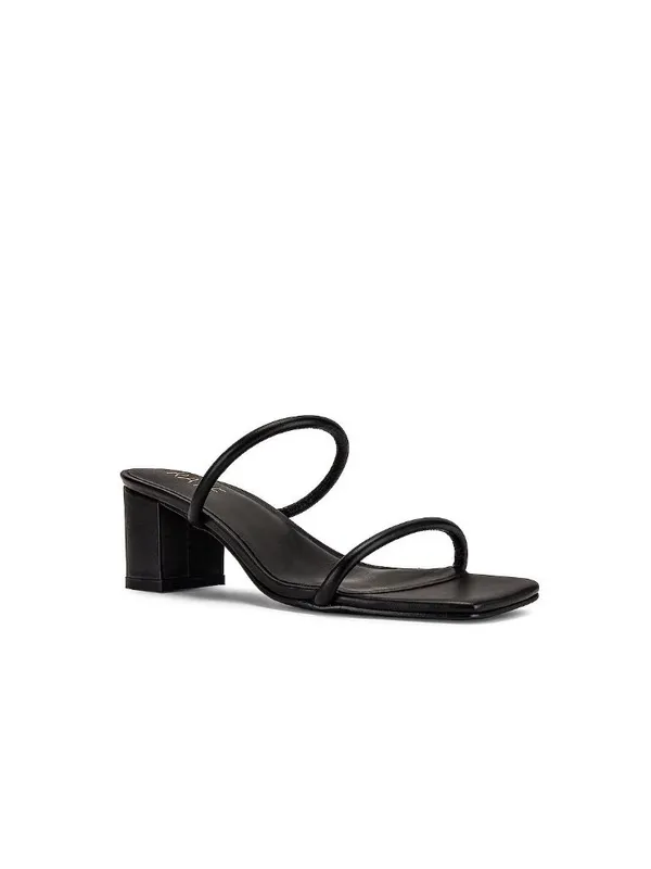 RAYE Etienne Low Heel in Black Leather 10 with Box Womens sandals - Image 12