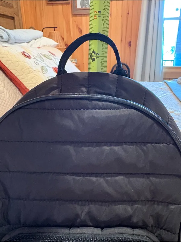 Reebok Women's Luna Quilted Mini Backpack with a detachable coin pouch in black - Image 14