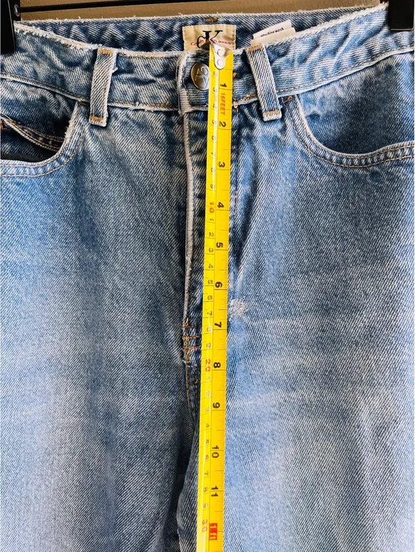 Vintage 90s Calvin Klein High Rise Straight Leg Jeans - Made in USA - Size 8 - Image 12