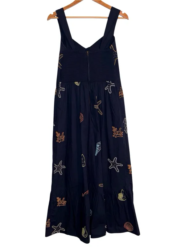 Nordstrom CIEBON Trina Embellished Cotton Maxi Dress Medium New With Tags - Image 8
