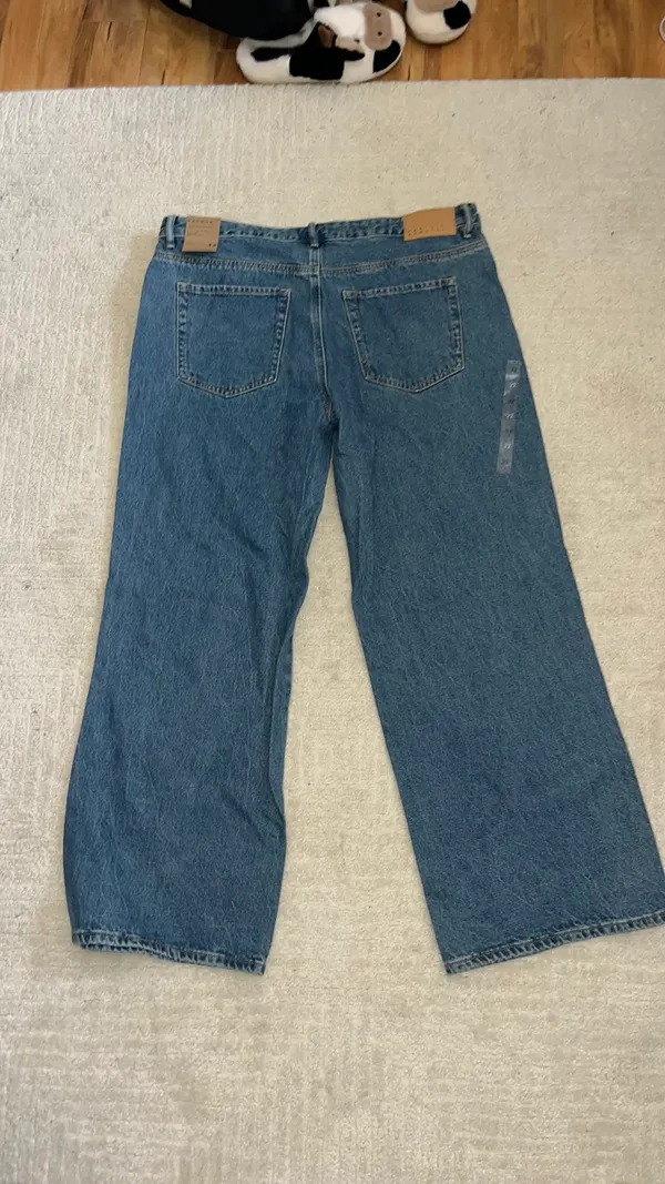 PacSun Indigo Jeans Low-Rise Baggy Short - Image 4