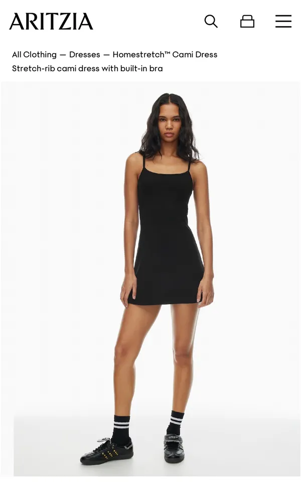 Aritzia TNA Ribbed Cami Mini Dress - Image 5