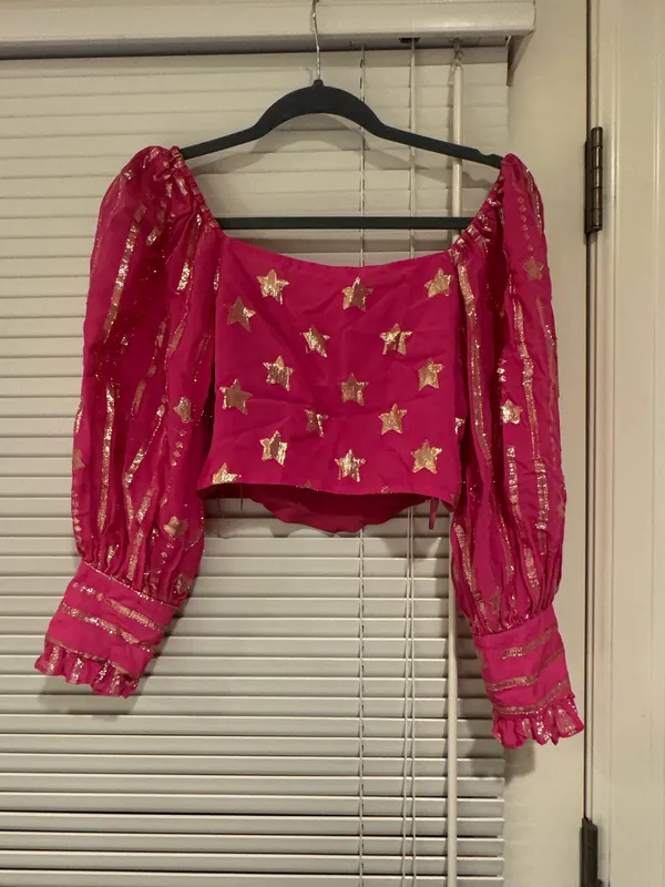 Love Shack Fancy Blaze Top Very Berry - Image 4