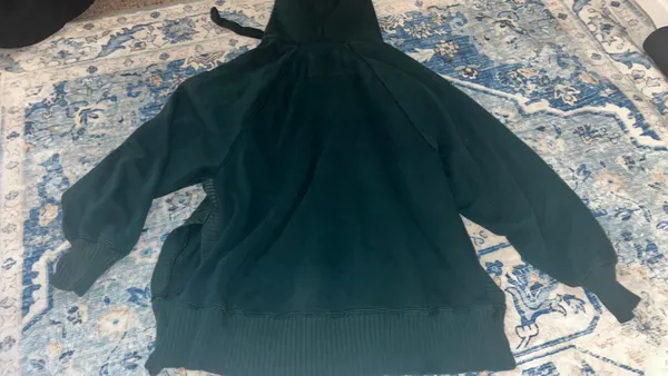 Dark Green Oversized American Eagle Hoodie - Image 4