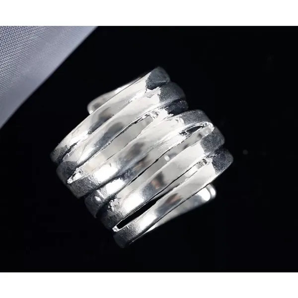 Boutique MultiLayer Adjustable Wrap Ring |‎ 925 Sterling Silver - Image 13