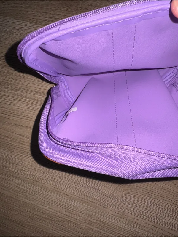 Lancôme Cosmetic Pouch with Brown Trim - Image 3