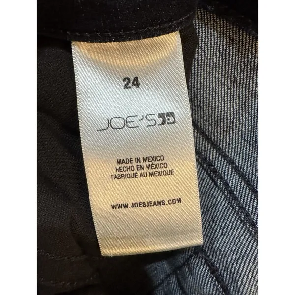 Joe's Jeans High Rise Skinny Ankle Jean Vela Size 24 Slightly‎ Distressed Dark - Image 9