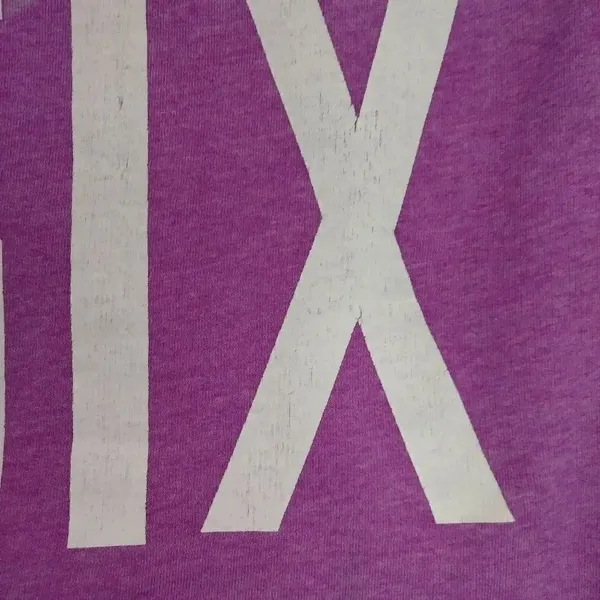 PINK VS Purple Long Sleeve Cropped Sweatshirt - Image 3