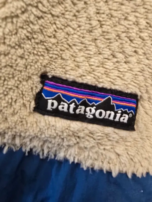 {S} Patagonia Women's Re-Tool Snap-T Pullover Cream Blue - Image 5