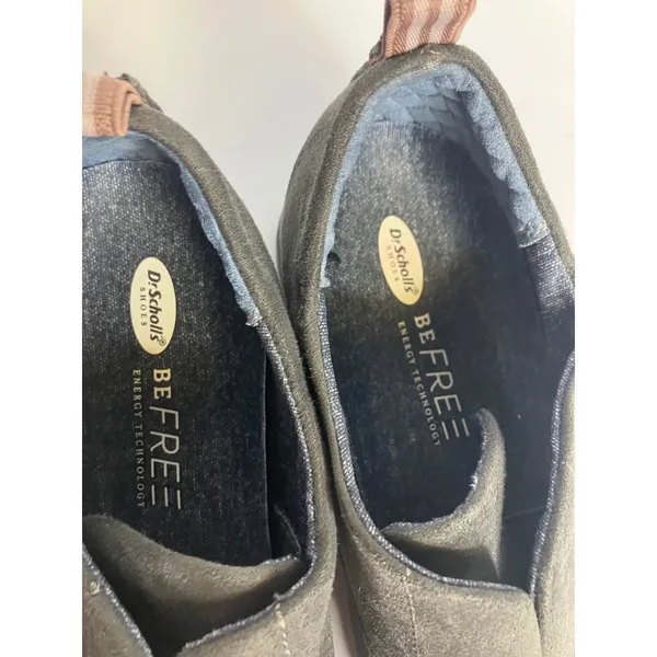 Dr. Scholl's Glisten Loafers Womens 10 Grey Excellent‎ Slip On Be Free Comfort - Image 4