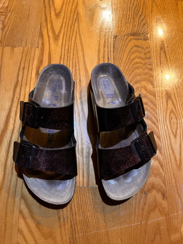 Birkenstock Birko-flor Glitter Double Strap womens size 7.5 - Image 6