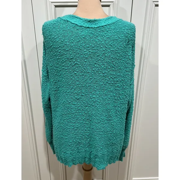 Anthropologie Pilcro Women's Medium Green Oversized‎ Textured Slouchy Sweater - Image 5