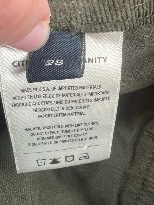 Citizens of Humanity - Baby Cord Agni Utility Pant - Seaweed - size 28 - Image 4