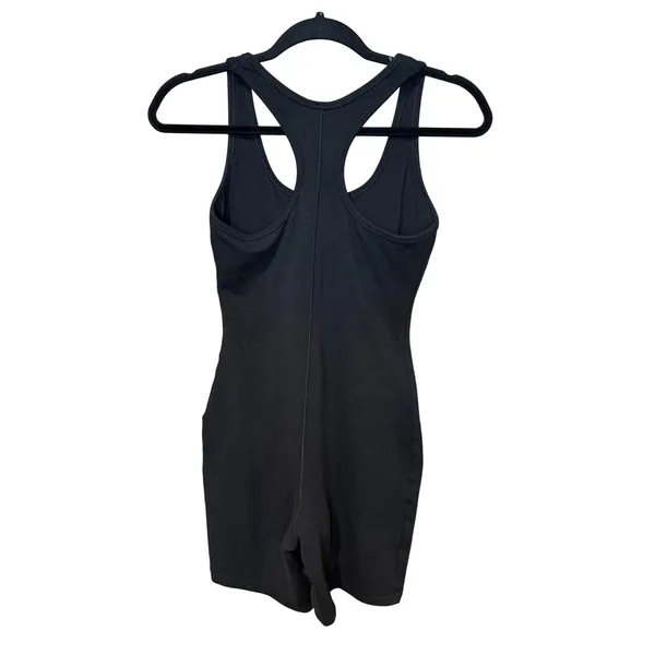 Skims Outdoor Mid Thigh Bodysuit Black Racerback Romper One Piece Size Medium - Image 5