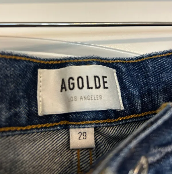 AGOLDE Parker High Rise Denim Shorts - Image 3
