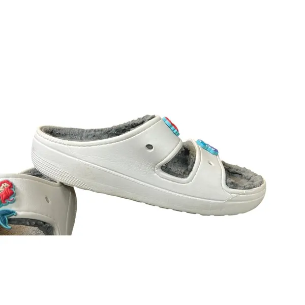 Crocs Baya Platform Sandal Unisex Women's 9 Men's 7 White Gray Slides - Image 6