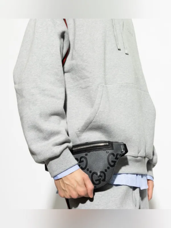 GUCCI Jumbo GG logo small leather belt bag - Image 2