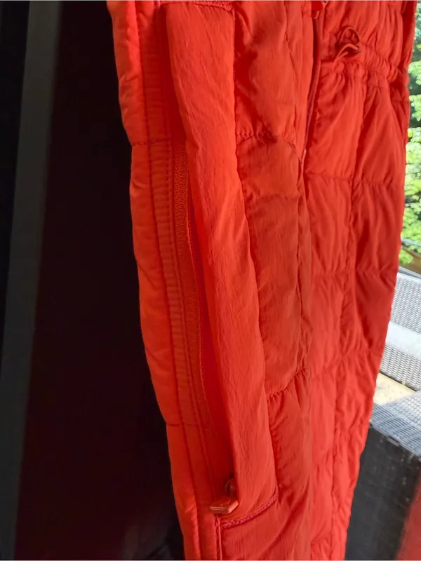 NWT FP Movement Pippa Packable Puffer Suit, Size Small, Orange Quilted Winter - Image 6