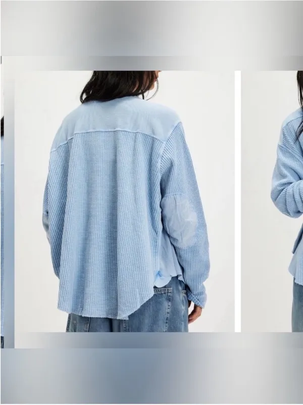 NWT Free People FP One Blake Thermal - cornflower blue - Small - Image 5