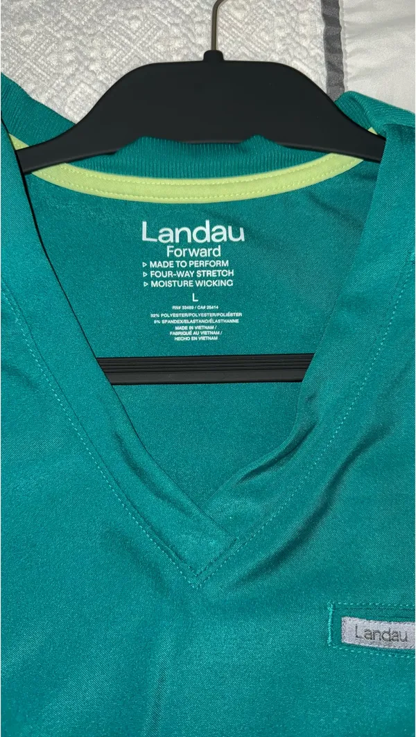 Landau Hunter Green Scrub Set - Image 2
