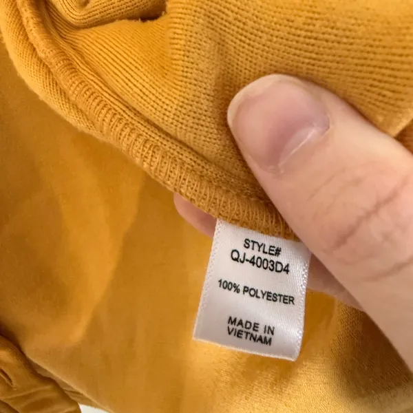Zenana Mustard Shacket Fleece Button-Up Jacket – Style QJ-4003D4 – Size Medium - Image 4