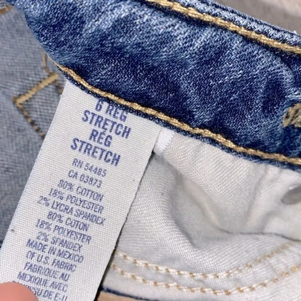 American Eagle jeans size 6 regular vintage stretch skinny flare - Image 6