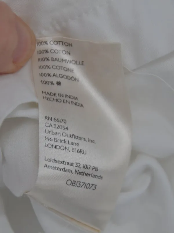 Anthropologie Maeve White Cotton Button Down Shirt Tunic S - Image 6