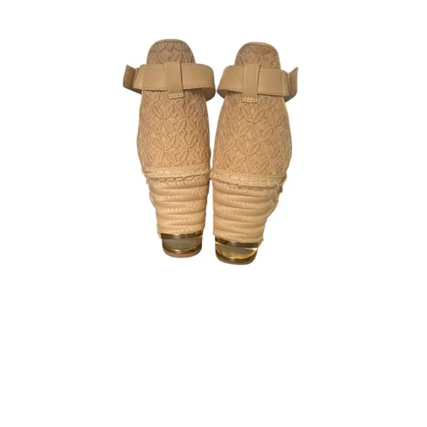 Franco Sarto Marsha Espadrille Wedge Sandals Beige Size 8.5 M - Image 6