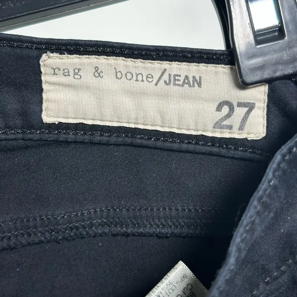 Rag & Bone JEAN Legging Black Plush Skinny Jeans‎ W1503O163 Size 27 - Image 4
