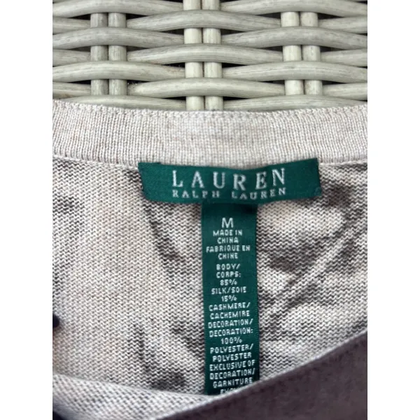 Lauren Ralph Lauren‎ Silk Cashmere Blend Sweater Dress Medium layered cabincore - Image 7
