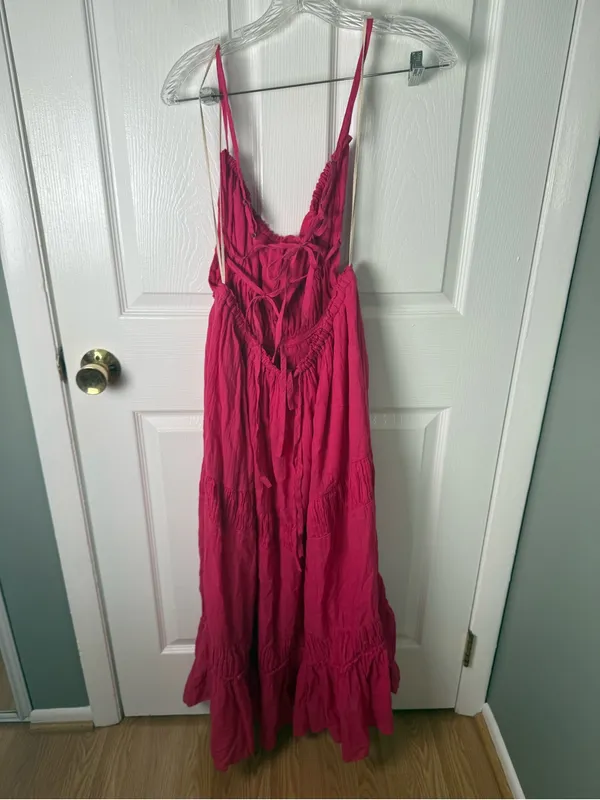 Free People Taking Sides Maxi Dress in Pink L - Image 5