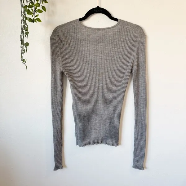 By Malene Birger Rinah Ribbed Merino Wool Sweater Sz S - Image 4