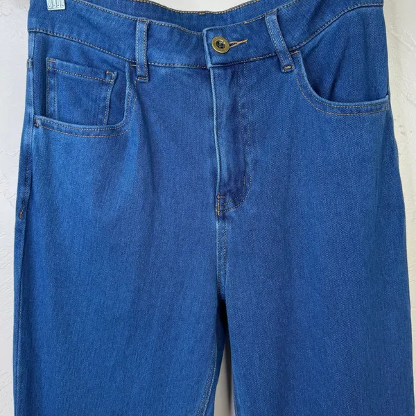 Halara Flex Blue Wash Stretch Mid-Rise Casual Ultra-Soft Bootcut Jeans Small - Image 6