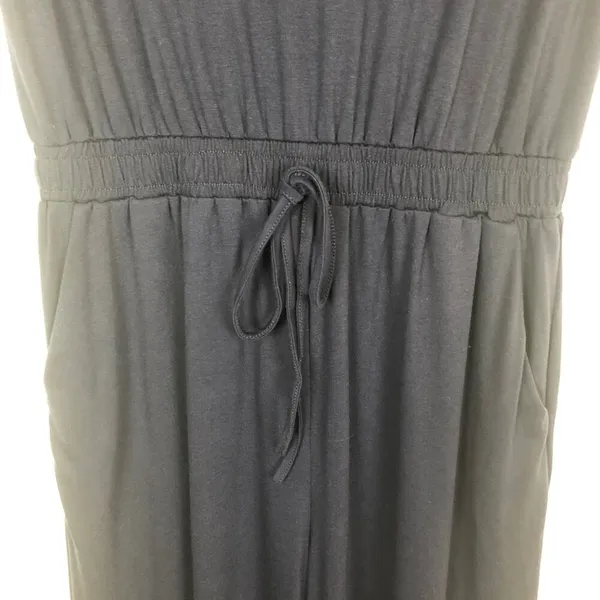 Women's Short Sleeve Blue Jumpsuit Size Medium - Image 6
