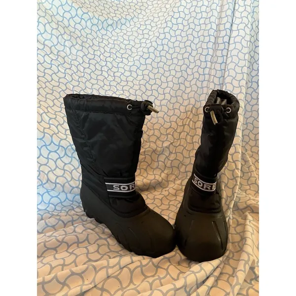 Sorel Snow Boots Unisex Black 1287921011 Size 5 Lace Up Excellent Condition - Image 7