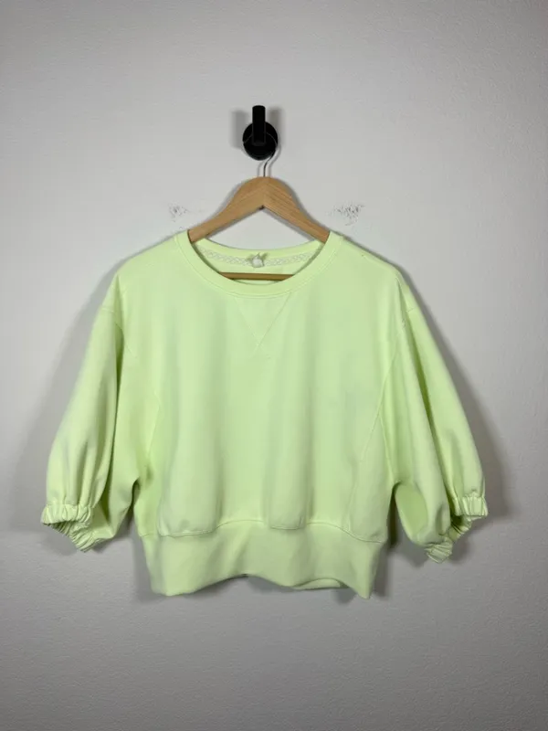 FP Movement Lead The Pack Layer Cropped Sweatshirt Neon Green S - Image 3