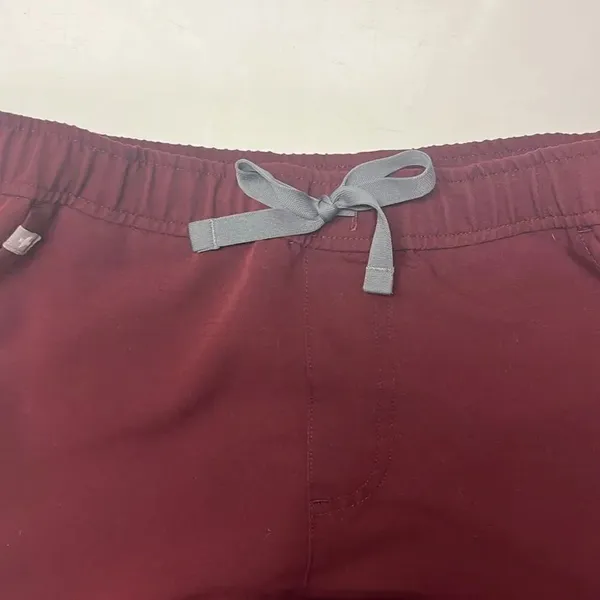 FIGS Burgundy Women’s Pull-On Pockets Elastic Waist Drawstrings MXXSW2004-Medium - Image 9