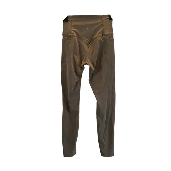 Halara high waisted tummy control taupe XS stretch pants yoga workout running - Image 3