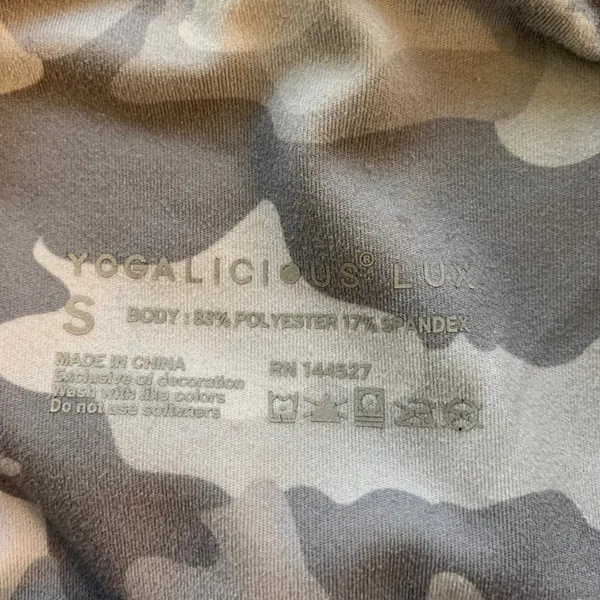 Yogalicious Lux Camo Leggings High Waist Pockets Athleisure Activewear‎ Size S - Image 3